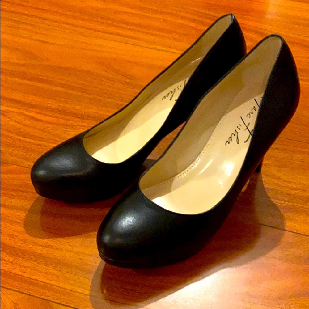 Marc Fisher Black Mf Sydney Leather Pumps